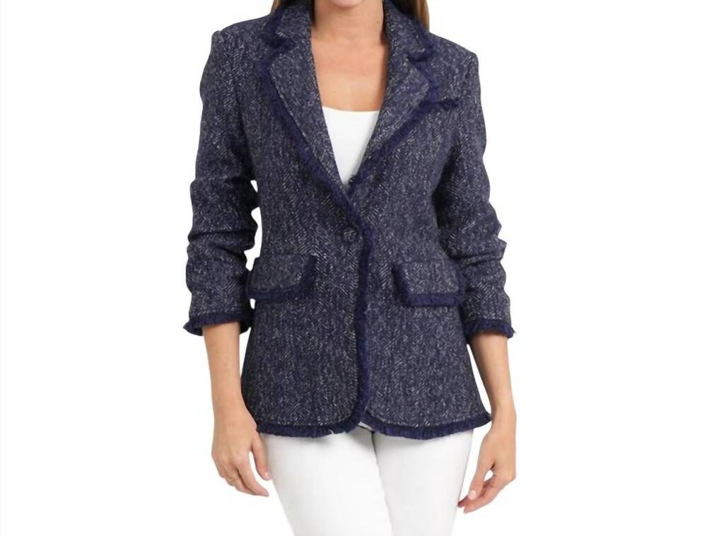 NEW LOVE TOKEN keith blazer in navy